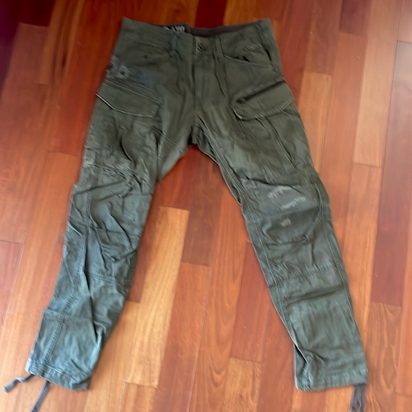 G-STAR Army Pants Cargo Distresses 34/32 - Picture 1 of 5